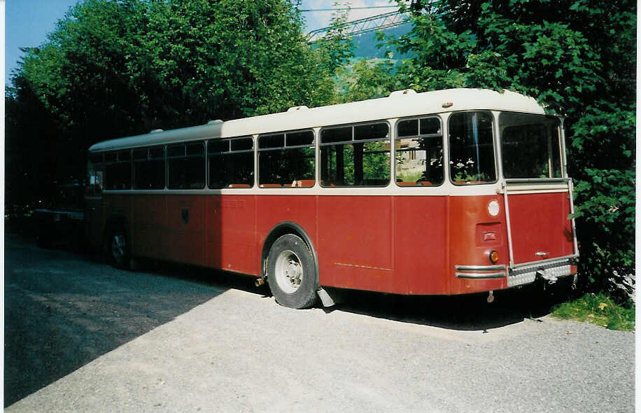 (006'231) - AFA Adelboden - Nr. 22 - FBW/T�scher (ex P 25'502) am 19. Juli 1990 in Adelboden, Margeli