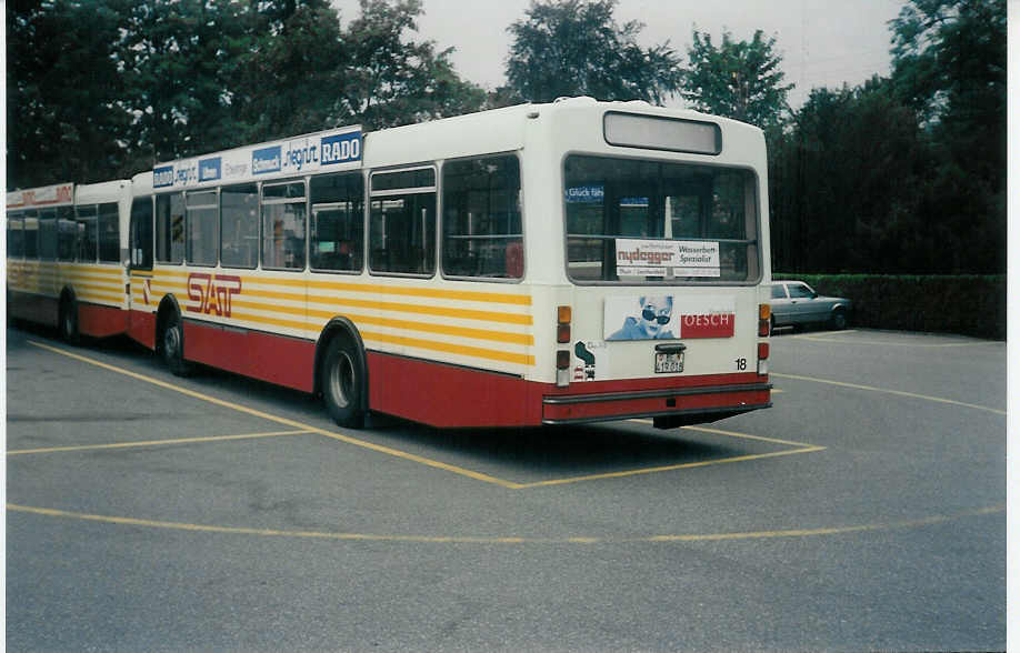 (014'926) - SAT Thun - Nr. 18/BE 419'018 - Volvo/Lauber am 4. September 1996 bei der Schiffl�ndte Thun