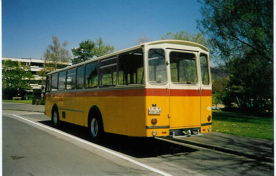 (016'823) - Gast, Gwatt - Nr. 27/BE 518'148 - Saurer/T�scher (ex AVG Grindelwald Nr. 28+27+19; ex Lienert, Einsiedeln) am 17. April 1997 in Thun, Lachen