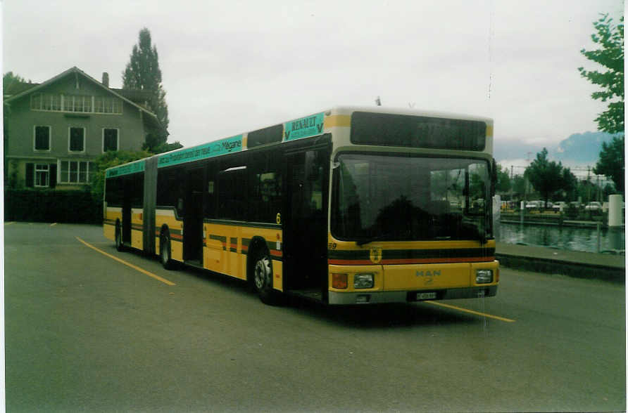 (019'025) - STI Thun - Nr. 69/BE 456'869 - MAN am 4. September 1997 bei der Schiffl�ndte Thun