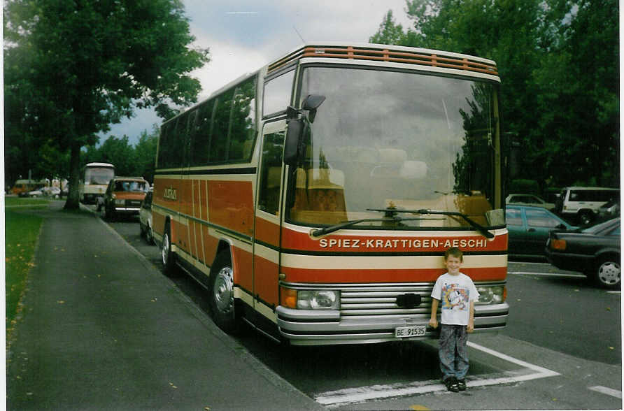 (019'300) - ASKA Aeschi - Nr. 11/BE 91'535 - Dr�gm�ller (ex Moser, Flaach) am 6. September 1997 in Thun, Lachen