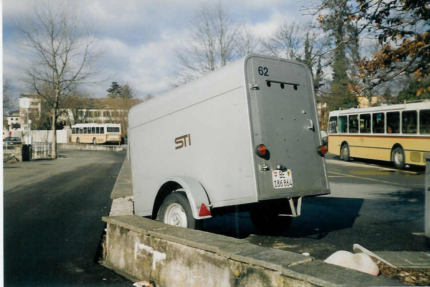 (021'424) - STI Thun - Nr. 62/BE 186'864 - R&J Gep�ckanh�nger am 19. Januar 1998 bei der Schiffl�ndte Thun