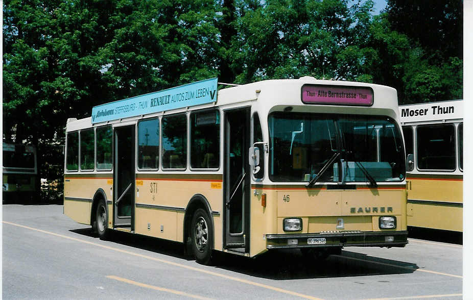 (022'921) - STI Thun - Nr. 46/BE 396'546 - Saurer/R&J am 23. Mai 1998 bei der Schiffl�ndte Thun