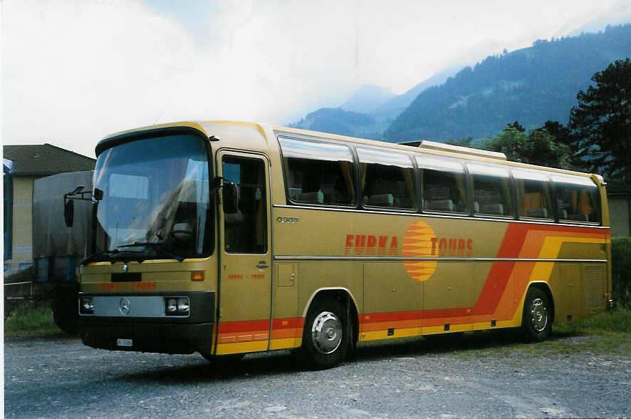 (023'632) - FO Brig - Nr. 7/VS 57'000 - Mercedes am 29. Juni 1998 beim G�terbahnhof Frutigen