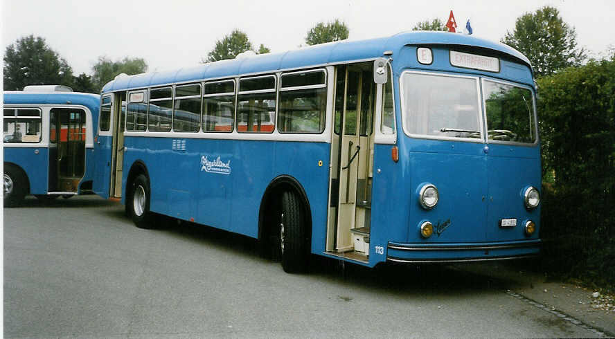 (026'325) - ZVB Zug Nr. 113/ZG 41'813 - Saurer/Saurer (ex Nr. 13) am 3. Oktober 1998 in R�ti, Sonnenplatz