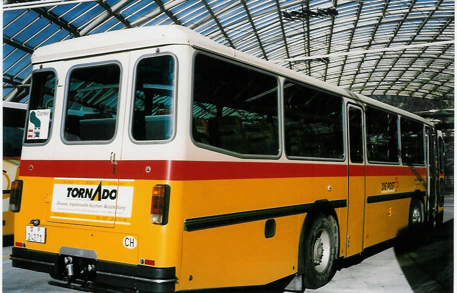 (026'823) - PTT-Regie - P 24'271 - Saurer/T�scher am 6. Oktober 1998 in Chur, Postautostation