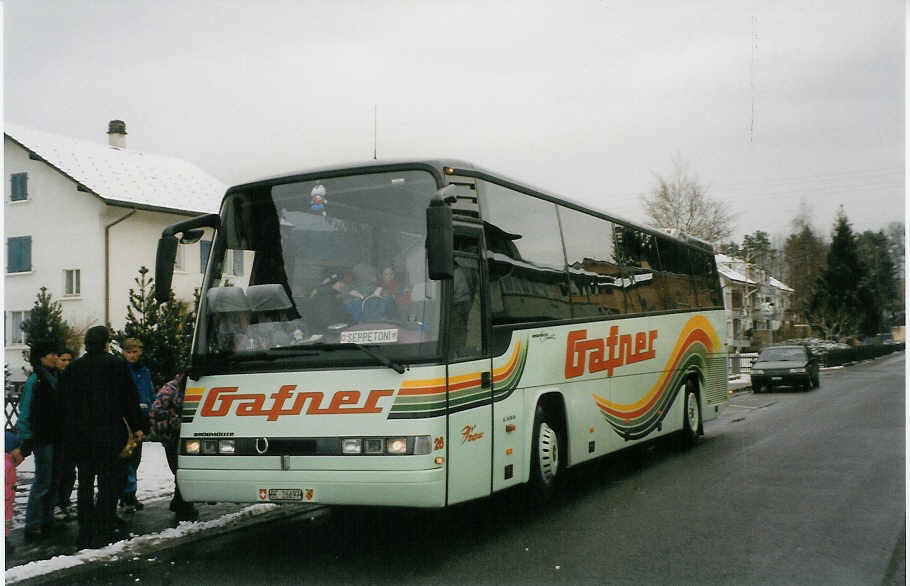 (029'114) - Gafner, Thun - Nr. 26/BE 26'697 - Dr�gm�ller am 13. Januar 1999 in Thun-Lerchenfeld, Endstation