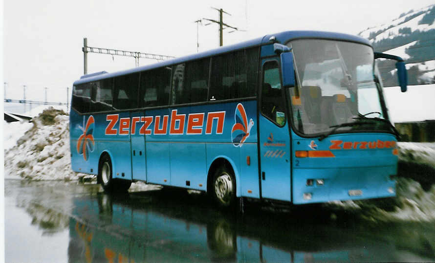 (029'423) - Zerzuben, Visp-Eyholz - Nr. 2/VS 44'605 - Bova am 21. Februar 1999 beim G�terbahnhof Frutigen