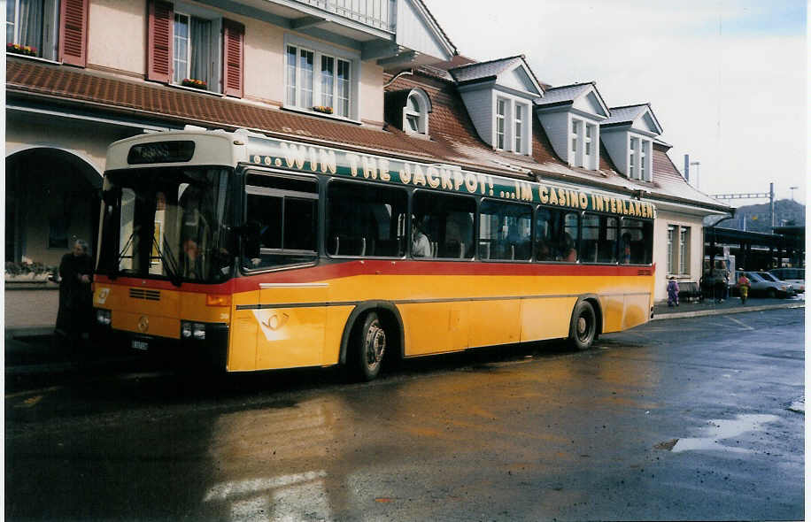 (029'901) - AAGI Interlaken - Nr. 39/BE 317'038 - Mercedes/R&J (ex P 25'303) am 6. M�rz 1999 beim Bahnhof Interlaken Ost