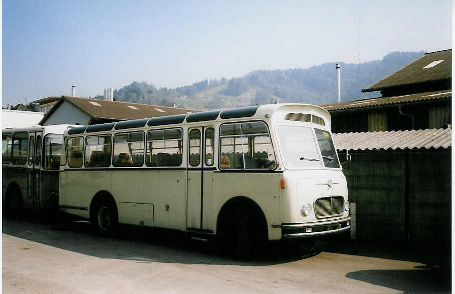 (030'130) - Brunner, Thun - FBW/FHS (ex M+79'510) am 16. M�rz 1999 in Thun, Garage STI