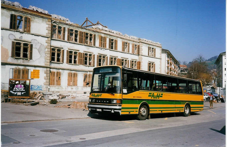 (030'301) - AvH Heimenschwand - Nr. 1/BE 26'814 - Setra am 18. M�rz 1999 in Thun, Aarefeld