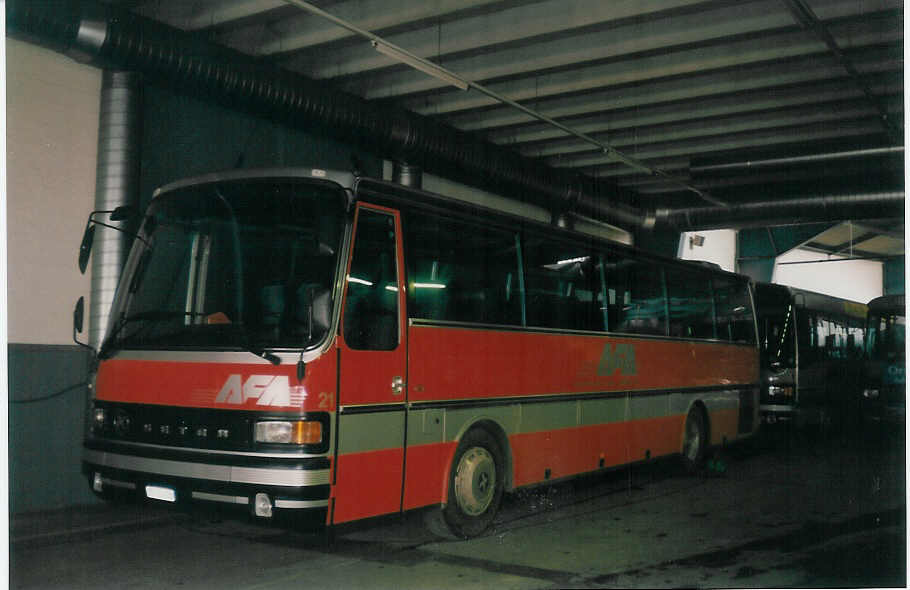 (030'507) - AFA Adelboden - Nr. 21/BE 21'181 - Setra am 22. M�rz 1999 im Autobahnhof Adelboden