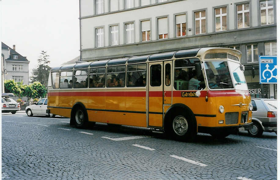 (032'209) - Brunner, Thun - BE 4096 U - FBW/Hess (ex Bischofberger, Heerbrugg; ex P 24'164) am 22. Juni 1999 in Thun, B�lliz