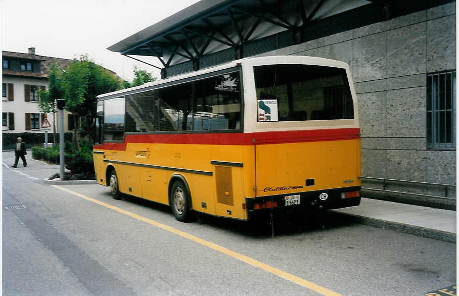(033'924) - Odiet, Pleigne - JU 13'621 - MAN/Auw�rter am 9. Juli 1999 beim Bahnhof Del�mont