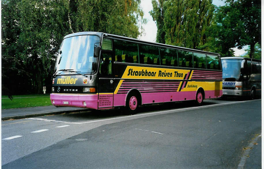 (034'827) - Straubhaar, Thun - BE 239'682 - Setra (ex M�ller, Uttigen) am 23. Juli 1999 in Thun, Lachen