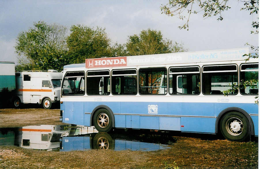 (036'025) - VBZ Z�rich - Nr. 273 - Saurer/R&J am 28. August 1999 in Herzogenbuchsee, Heiniger