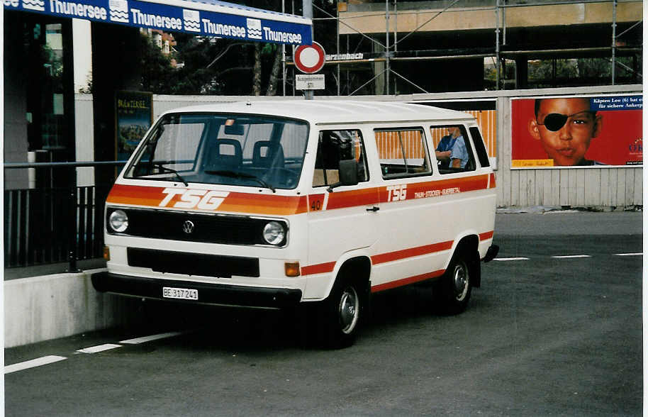(036'702) - STI Thun - Nr. 40/BE 317'241 - VW (ex TSG Blumenstein Nr. 12) am 2. September 1999 bei der Schiffl�ndte Thun