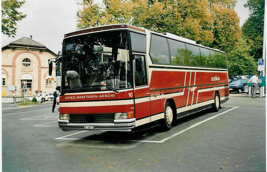 (037'109) - ASKA Aeschi - Nr. 10/BE 26'721 - Dr�gm�ller am 20. September 1999 in Murten, Carparkplatz