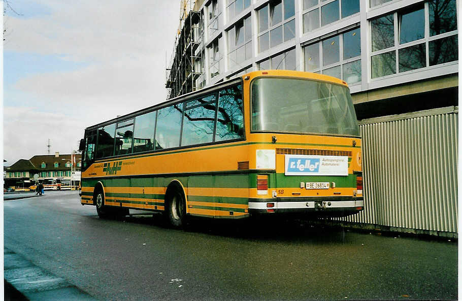 (039'931) - STI Thun - Nr. 18/BE 26'814 - Setra (ex AvH Heimenschwand Nr. 1) am 27. M�rz 2000 bei der Schiffl�ndte Thun