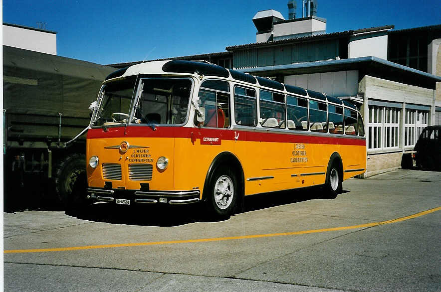 (041'011) - Meier, Gr�t - TG 65'508 - FBW/R&J (ex Str�ssle, Wengen; ex Kasper, Poschiavo) am 18. Juni 2000 in Hinwil, AMP