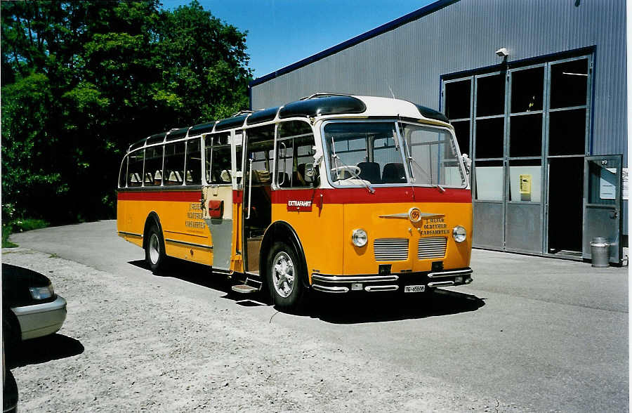 (041'306) - Meier, Gr�t - TG 65'508 - FBW/R&J (ex Str�ssle, Wengen; ex Kasper, Poschiavo) am 18. Juni 2000 in Wetzikon, FBW-Museum