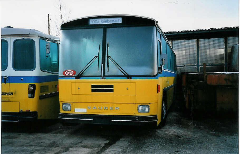 (045'431) - PTT-Regie - P 25'819 - Saurer/T�scher am 31. M�rz 2001 in Thunstetten, Heiniger