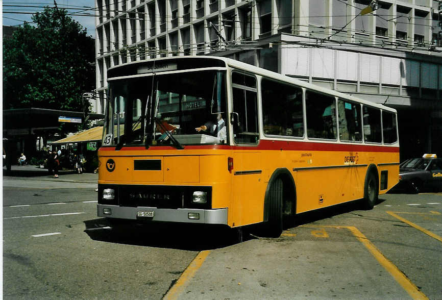 (047'733) - Schwizer, Goldach - Nr. 4/SG 50'508 - Saurer/T�scher am 10. Juli 2001 beim Bahnhof St. Gallen