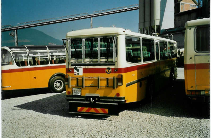 (049'401) - Sch�rch, Gutenburg - Nr. 6/BE 26'574 - Saurer/R&J (ex P 24'358) am 25. August 2001 in Niederbipp, Saurertreffen
