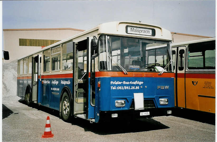 (053'725) - Br�hwiler, Maisprach - BL 6925 - FBW/Hess (ex Giezendanner, Rothrist; ex AAGR Rothenburg Nr. 48) am 15. Juni 2002 in Hinwil, AMP