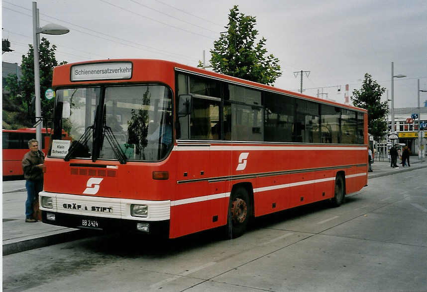 (056'714) - �BB - BB 2424 - Gr�f&Stift am 9. Oktober 2002 in Wien, Simmering