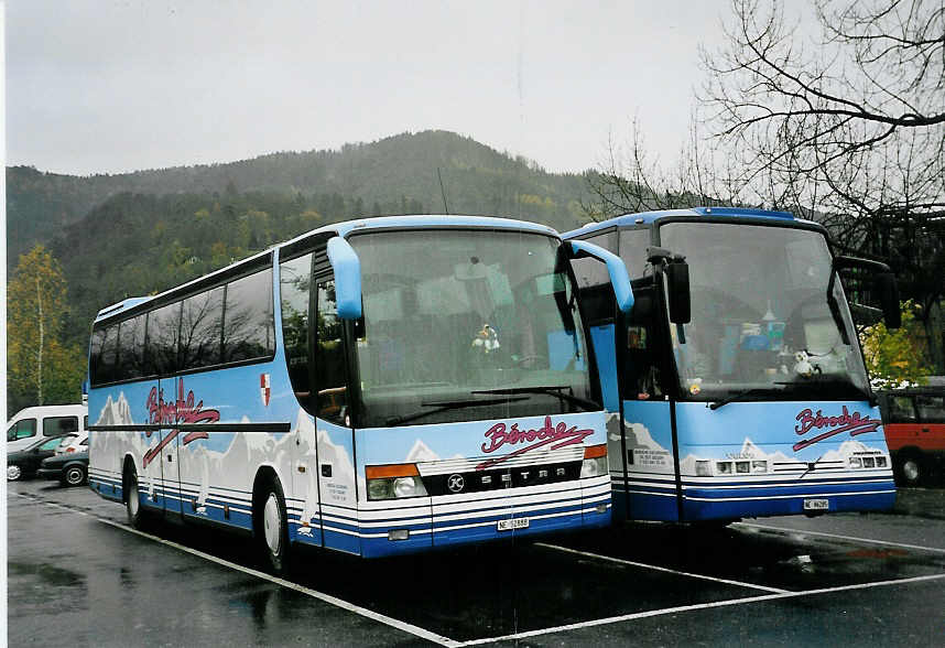 (057'315) - B�roche, Boudry - NE 52'888 - Setra am 7. November 2002 in Thun, Seestrasse
