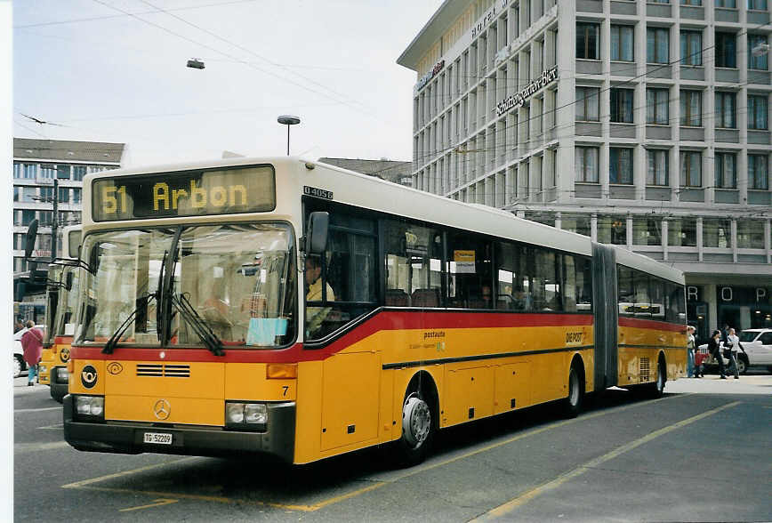 (059'409) - Cars Alpin Neff, Arbon - Nr. 7/TG 52'209 - Mercedes am 29. M�rz 2003 beim Bahnhof St. Gallen