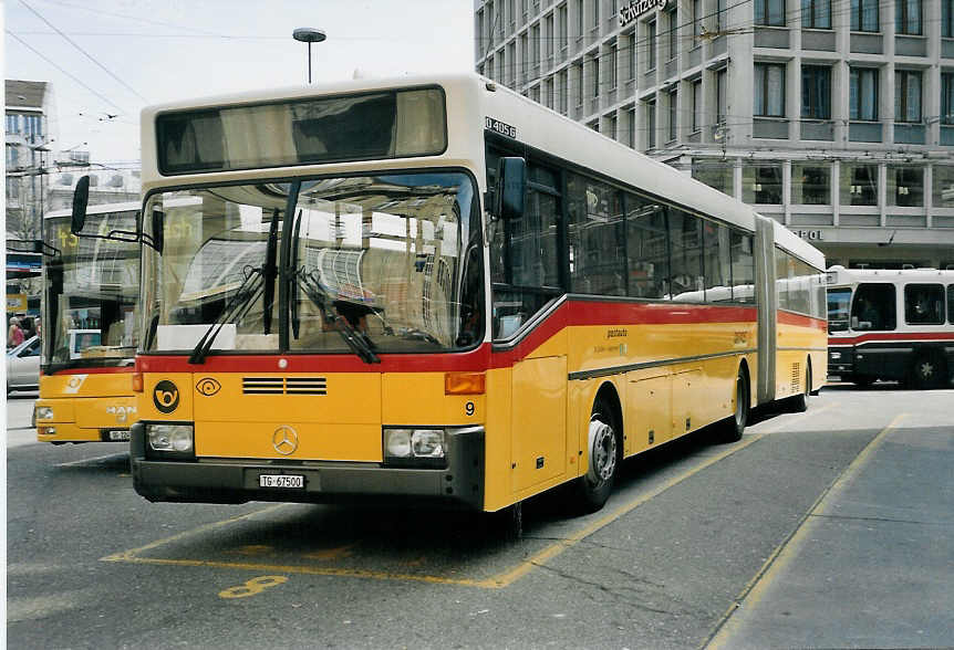 (059'413) - Cars Alpin Neff, Arbon - Nr. 9/TG 67'500 - Mercedes am 29. M�rz 2003 beim Bahnhof St. Gallen