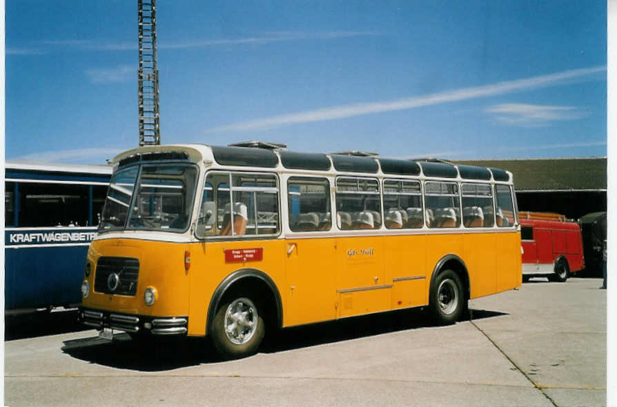 (061'014) - Streiff, Gelterkinden - AG 306'557 - Saurer/Gangloff (ex Oldie-Tours Z�risee, Wollerau; ex OTAG, Wald; ex Leibundgut, Obergoldbach; ex Krebs, Belpberg) am 21. Juni 2003 in Hinwil, AMP