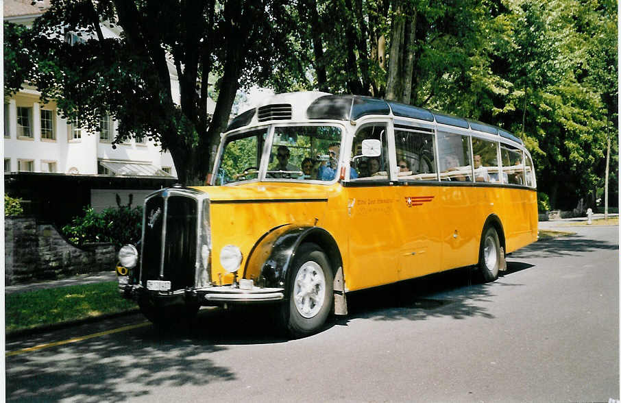 (061'502) - Mosimann, Aesch - ZH 128'417 - Saurer/R&J (ex B�nziger+Knecht, D�ttwil; ex P 19'980; ex P 23'123) am 13. Juli 2003 in Luzern, Verkehrshaus