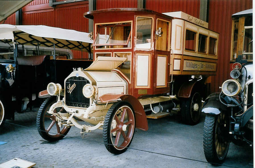 (061'510) - Aus Deutschland: Setra, Ulm - Saurer/K�ssbohrer am 13. Juli 2003 in Luzern, Verkehrshaus