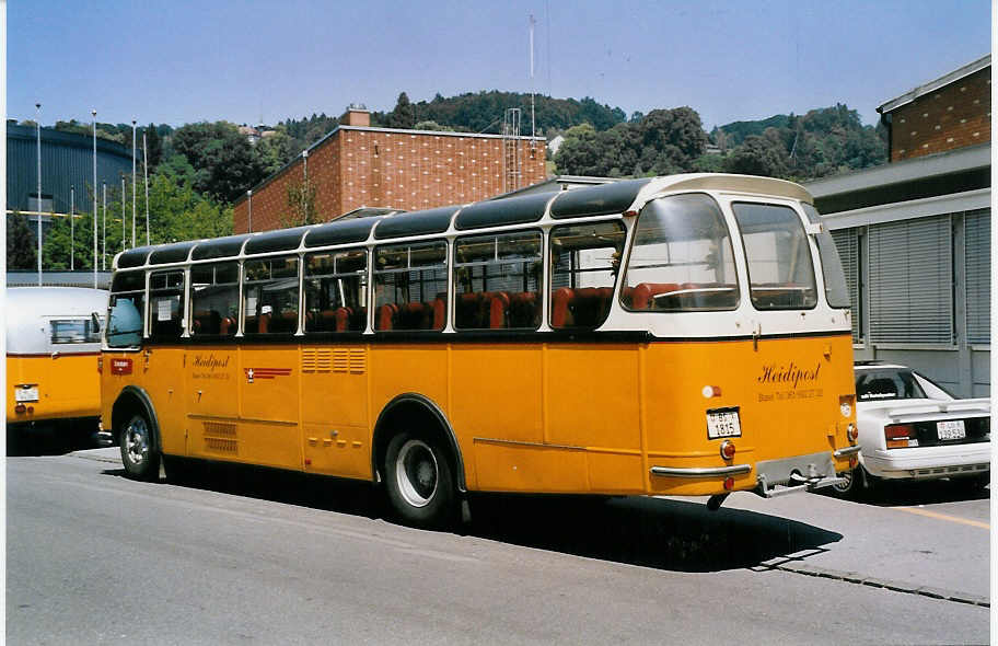 (061'521) - Stebler, Basel - BS 1815 - Saurer/FHS (ex Reber, Basel; ex Eggenberger, M�riken; ex Ott, Wetzikon; ex OPC Ennetb�rgen Nr. 3; ex AVG Grindelwald; ex P 24'143) am 13. Juli 2003 in Luzern, Verkehrshaus
