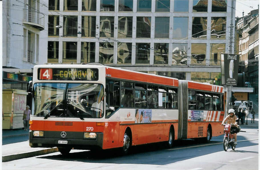 (062'425) - TPG Gen�ve - Nr. 270/GE 96'540 - Mercedes am 4. August 2003 in Gen�ve, Bel-Air