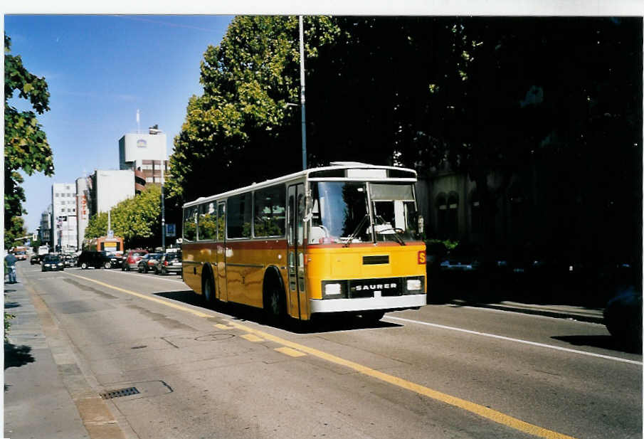 (063'218) - Sulser, Wohlen - AG 174'803 - Saurer/T�scher (ex Recovery, Regensdorf; ex Heim, Flums) am 3. September 2003 in Aarau, Bahnhofstrasse