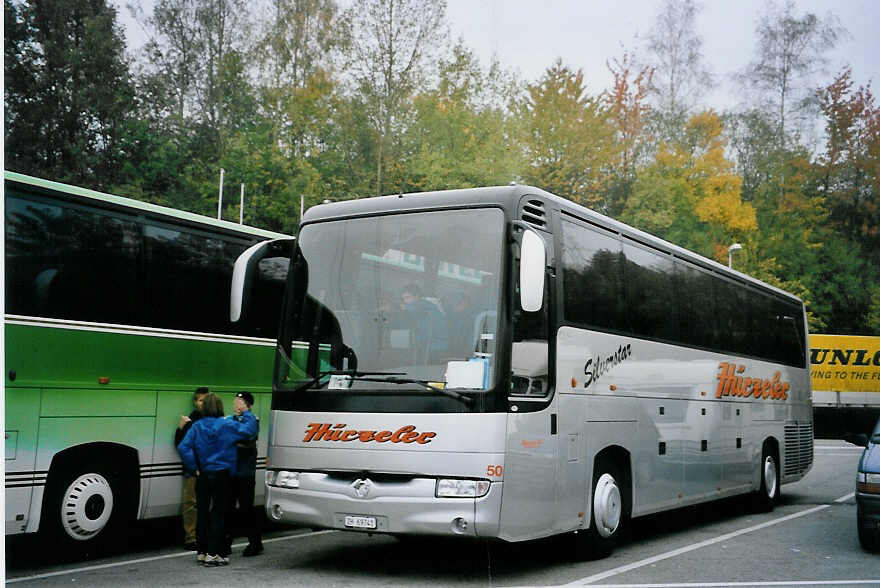 (064'104) - H�rzeler, Dietikon - Nr. 50/ZH 69'741 - Irisbus am 12. Oktober 2003 in Ittigen, Rastst�tte Grauholz