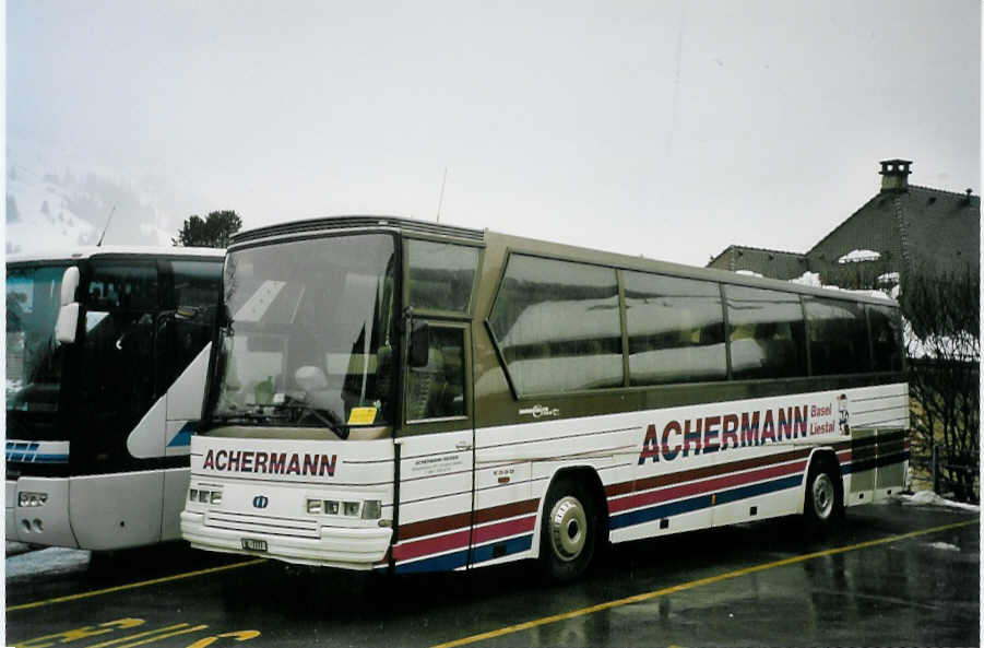 (065'419) - Achermann, Basel - BL 7777 - Dr�gm�ller am 7. Februar 2004 in Adelboden, Landstrasse