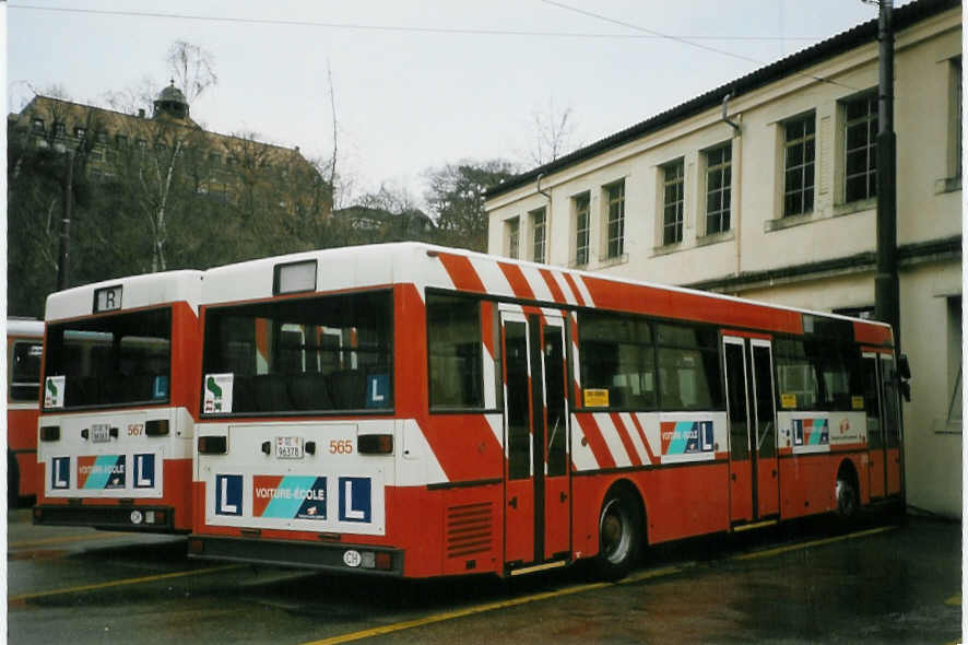 (066'225) - TPG Gen�ve - Nr. 565/GE 96'378 - Mercedes am 21. M�rz 2004 in Gen�ve, D�p�t