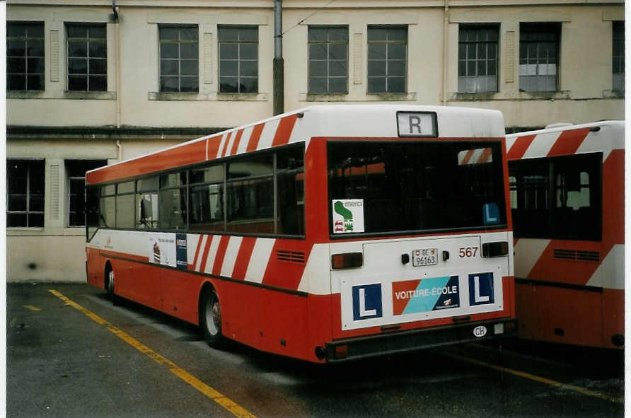 (066'226) - TPG Gen�ve - Nr. 567/GE 96'163 - Mercedes am 21. M�rz 2004 in Gen�ve, D�p�t