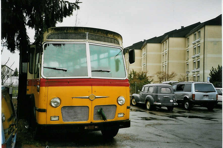(066'323) - Brunner, Thun - FBW/Hess (ex Bischofberger, Heerbrugg; ex P 24'164) am 24. M�rz 2004 in Thun-Lerchenfeld, Garage 