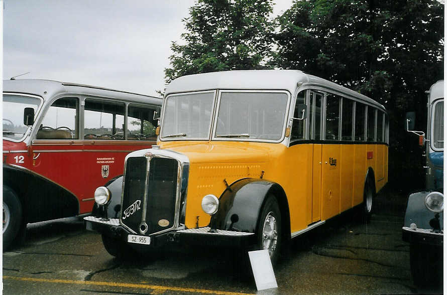 (068'505) - R�llin, Hirzel - SZ 955 - FBW/T�scher (ex Egger, Grafenried; ex P 24'586; ex P 1414) am 19. Juni 2004 in Hinwil, AMP