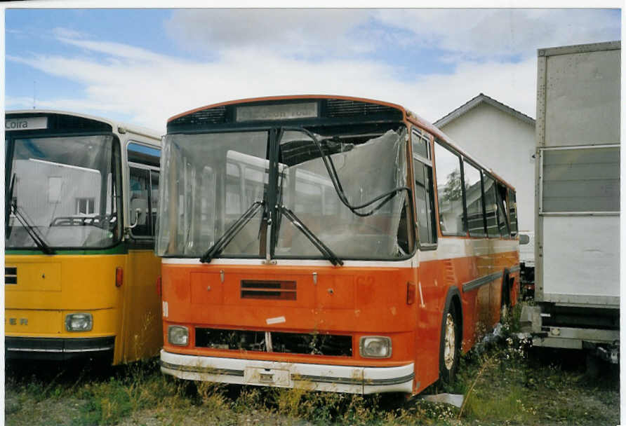 (070'103) - Cr�zer, Scuol - Nr. 90 - Saurer/Hess (ex Sulser, Wohlen; ex RTB Altst�tten Nr. 62) am 21. August 2004 in Winterthur, Industrie