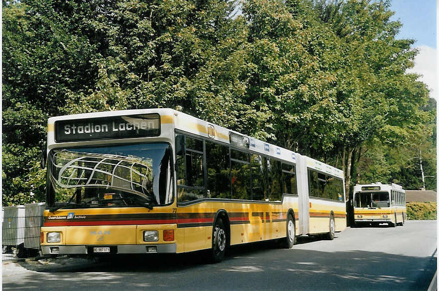 (070'401) - STI Thun - Nr. 73/BE 387'073 - MAN am 22. August 2004 bei der Schiffl�ndte Thun
