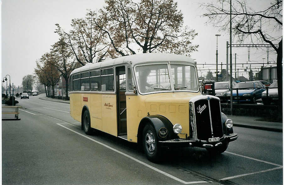 (073'125) - Burri, Teuffenthal - BE 178 U - Saurer/R&J am 12. Dezember 2004 bei der Schiffl�ndte Thun