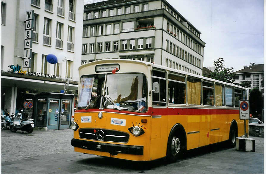 (078'220) - Ramser, Oberbalm - Mercedes/T�scher (ex Weibel, Weiach) am 7. Juli 2005 in Thun, Waisenhausplatz