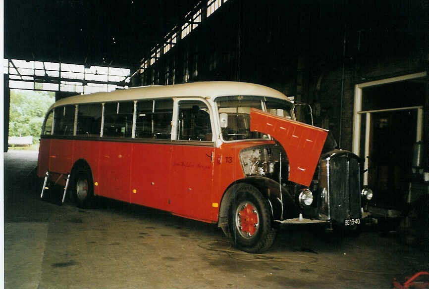 (078'807) - FRAM Drachten - Nr. 13/BE-13-40 - Berna/Lauber (ex T�l�verbier, Verbier Nr. 4; ex Favre, St-Martin) am 21. Juli 2005 in Drachten, Autobusmuseum